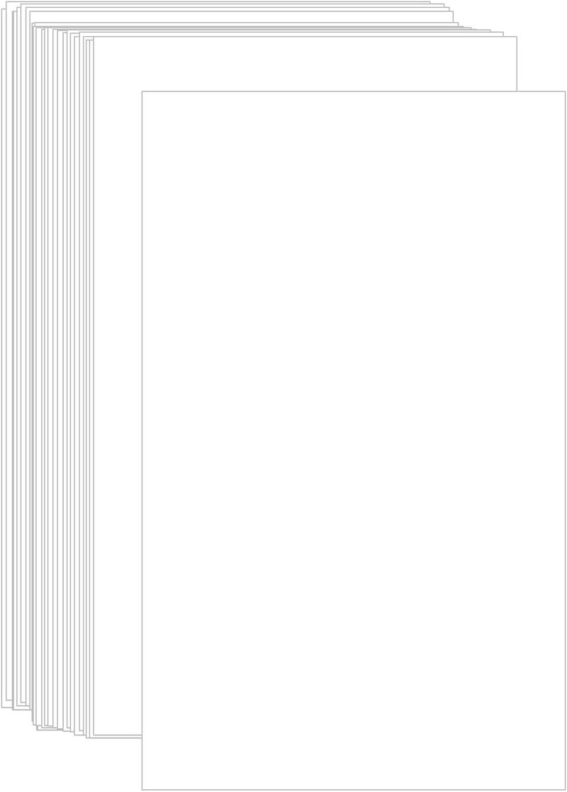 Creebe White Legal Cardstock 8.5x14 Inch, 100 Sheets 80lb Heavyweight Cover Stock Paper–Thick White Printer Paper for Menus, Invitations & Posters - Image 1